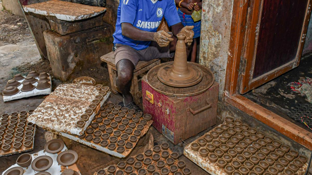 Thanjavur potters racing against time ahead of Karthigai Deepam The Hindu